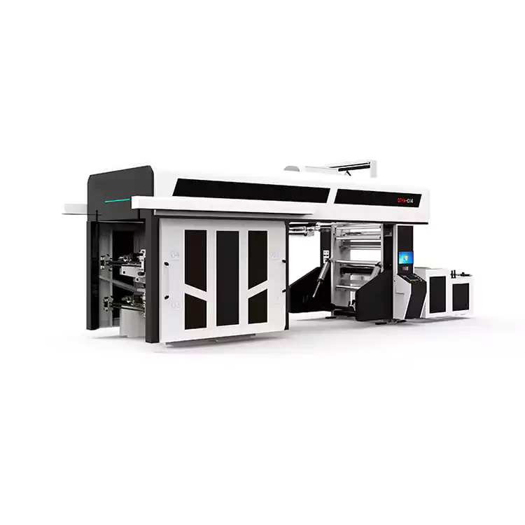 4-8 Renk Fleksografik Ci Plastik Flekso Baskı Makinesi