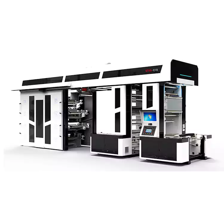 Alışveriş Çantası Baskısı İçin Özelleştirilmiş 8 Renkli Fleksografik Baskı Presleri