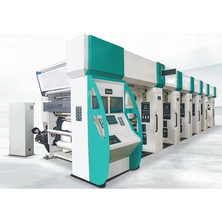 Bilgisayarlı Otomatik Rotogravür Baskı Makinesi Üç Vektör Motorlu