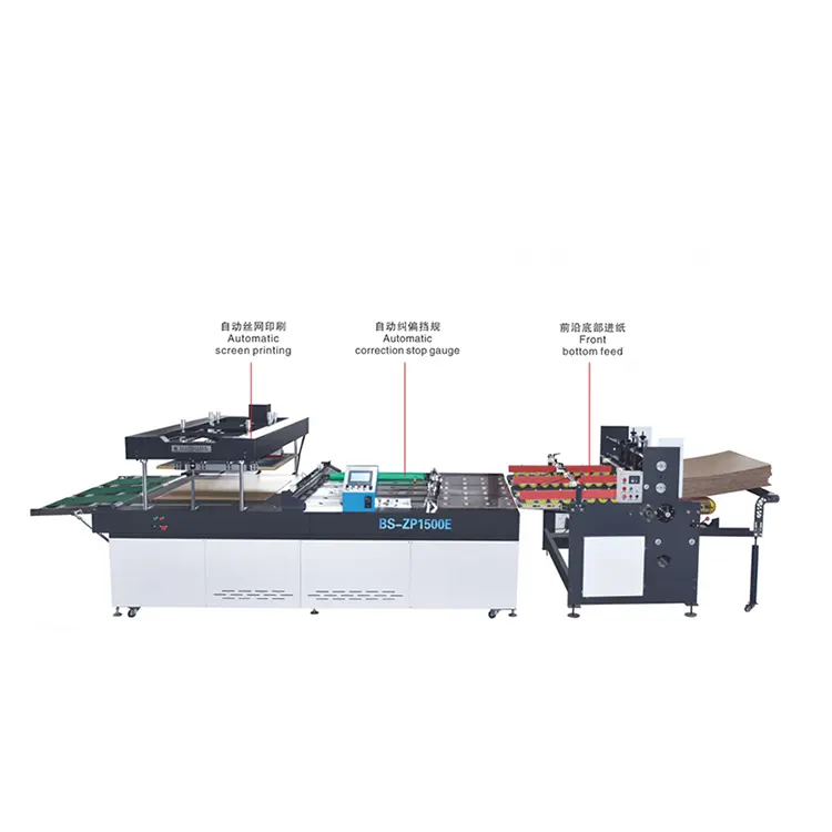 Tam Otomatik Karton Serigrafi Baskı Makinesi